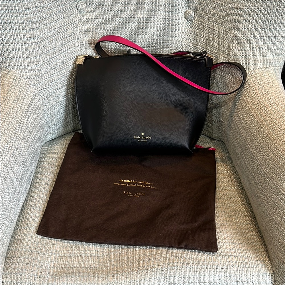 Kate Spade Black and Pink Women's Crossbody